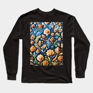 Islamic Grandeur Unveiled: Timeless Art, Floral Motifs, and Vibrant Ornaments Long Sleeve T-Shirt